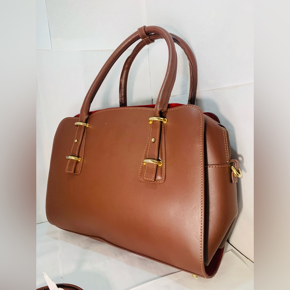 Alberta Di Canio brown leather bag made in Italy